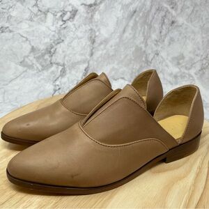 Nisolo Leather Emma D’Orsay Loafers Flats Almond Brown 8